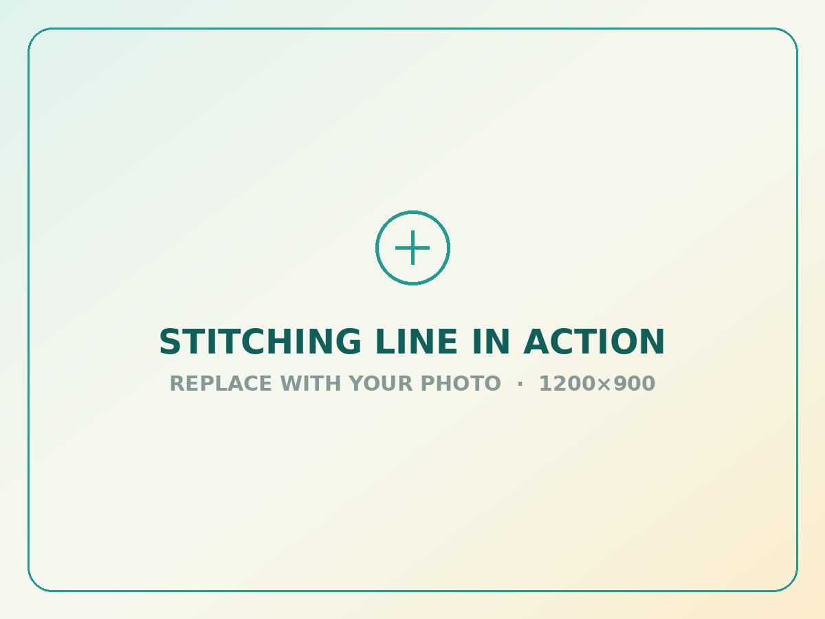 Stitching line in action